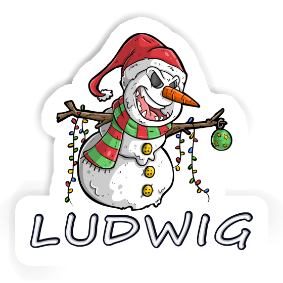 Ludwig Sticker Schneemann Notebook Image