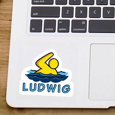 Ludwig Sticker Swimmer Gift package Image