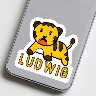 Ludwig Aufkleber Tiger Image