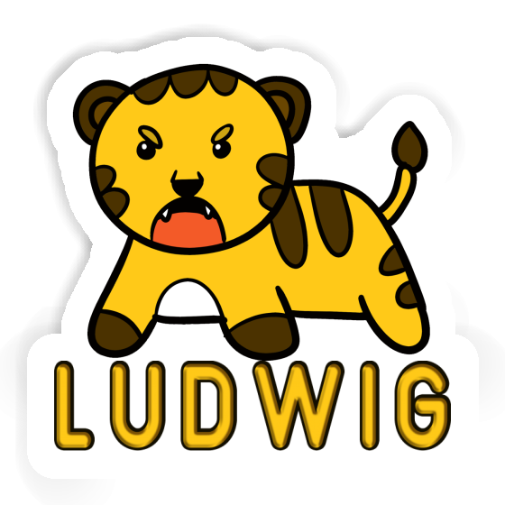 Sticker Ludwig Tiger Laptop Image