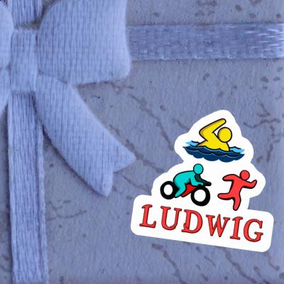 Sticker Triathlete Ludwig Notebook Image