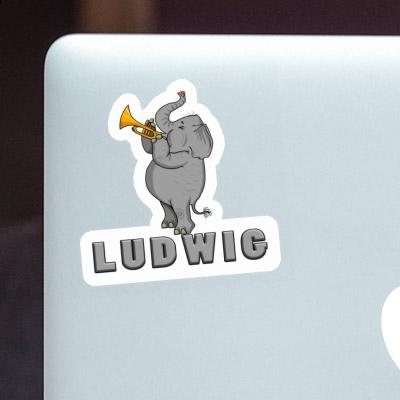 Trumpet Elephant Sticker Ludwig Notebook Image