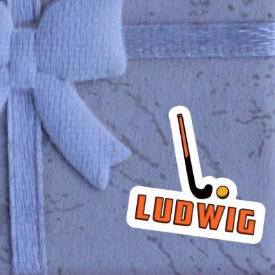 Ludwig Autocollant Crosse d'unihockey Notebook Image