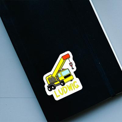 Ludwig Sticker Vehicle Crane Gift package Image