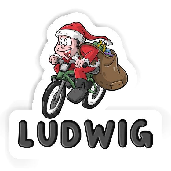 Bicycle Rider Sticker Ludwig Laptop Image