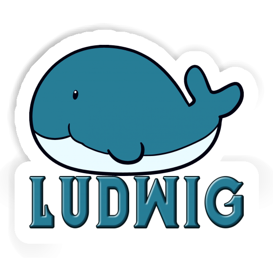 Ludwig Sticker Whale Fish Image