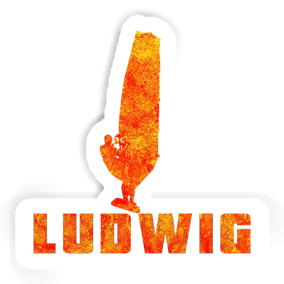 Ludwig Sticker Windsurfer Notebook Image