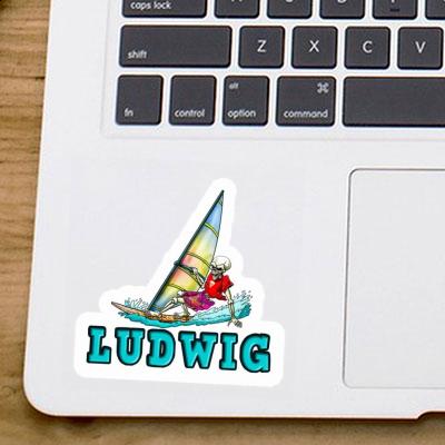 Sticker Surfer Ludwig Notebook Image