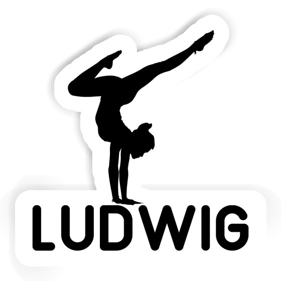 Sticker Yoga Woman Ludwig Notebook Image