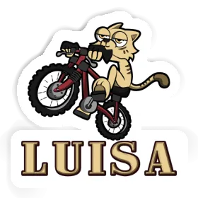 Autocollant Luisa Chat à vélo Image