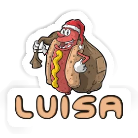 Aufkleber Luisa Hot Dog Image