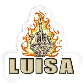 Sticker Mittelfinger Luisa Image