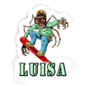 Luisa Sticker Snowboarder Image