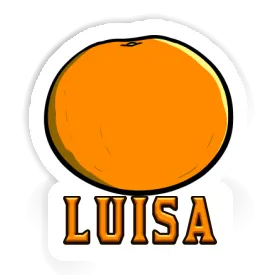 Luisa Aufkleber Orange Image