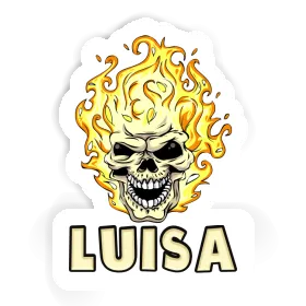 Luisa Sticker Totenkopf Image