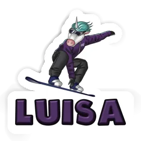 Snowboarderin Sticker Luisa Image