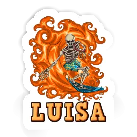 Luisa Sticker Surfer Image