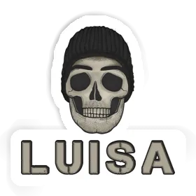 Totenkopf Aufkleber Luisa Image