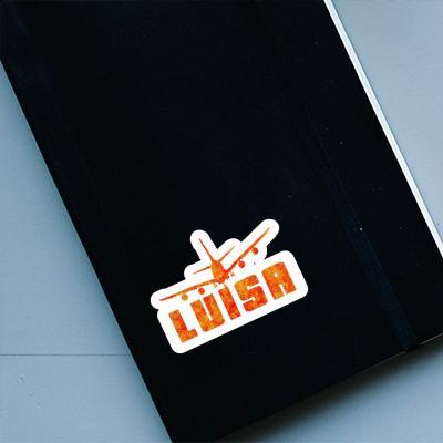 Luisa Sticker Airplane Notebook Image