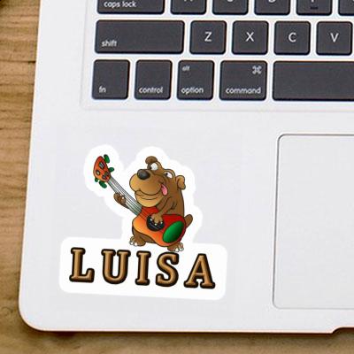 Luisa Autocollant Chien guitariste Gift package Image