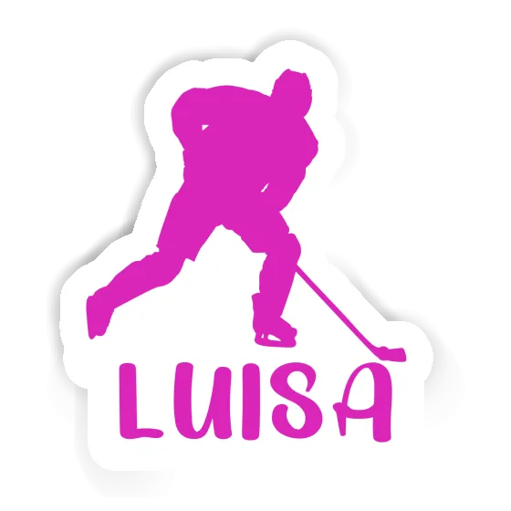 Joueuse de hockey Autocollant Luisa Notebook Joueuse de hockey Autocollant Luisa Gift package Image
