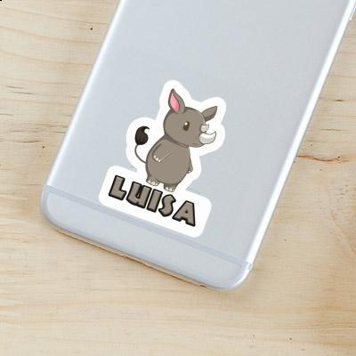 Luisa Sticker Rhinoceros Image