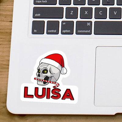 Weihnachtstotenkopf Aufkleber Luisa Laptop Image