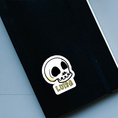 Sticker Totenkopf Luisa Notebook Image