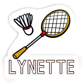 Aufkleber Lynette Badmintonschläger Image