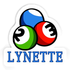 Lynette Aufkleber Billardkugel Image