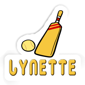 Kricketschläger Aufkleber Lynette Image