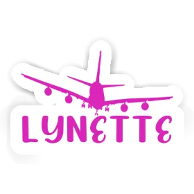 Lynette Sticker Flugzeug Image