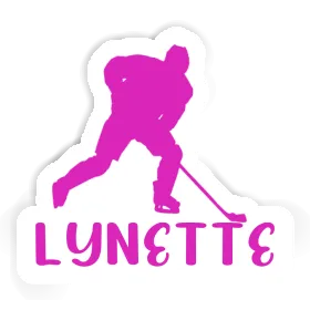 Lynette Aufkleber Eishockeyspielerin Image