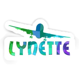 Lynette Aufkleber Flugzeug Image