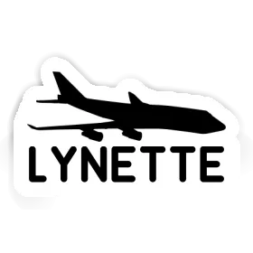 Aufkleber Lynette Jumbo-Jet Image