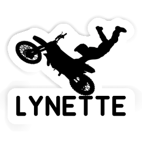 Motocross-Fahrer Aufkleber Lynette Image