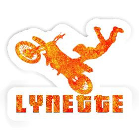 Lynette Sticker Motocross-Fahrer Image