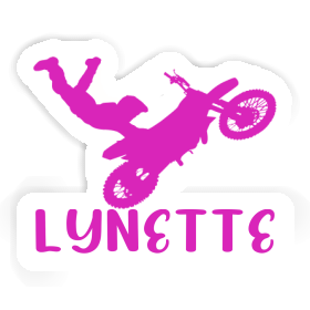 Lynette Sticker Motocross-Fahrer Image