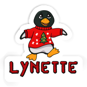 Lynette Sticker Christmas Penguin Image