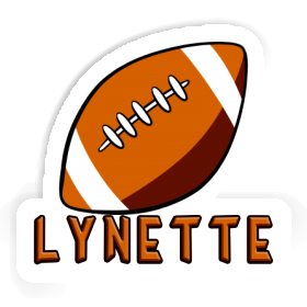 Lynette Sticker Rugby Ball Image
