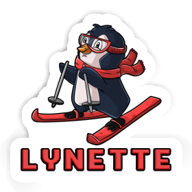 Aufkleber Skifahrerin Lynette Image