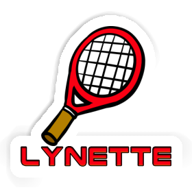 Aufkleber Lynette Tennisschläger Image