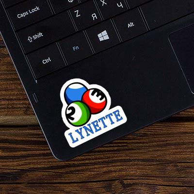 Sticker Lynette Billiard Ball Laptop Image