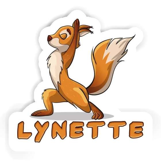 Yoga Squirrel Sticker Lynette Notebook Image