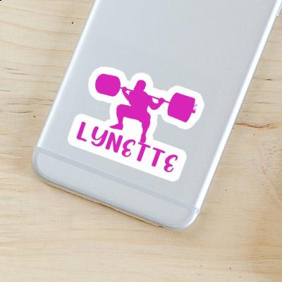 Sticker Gewichtheberin Lynette Notebook Sticker Gewichtheberin Lynette Gift package Image
