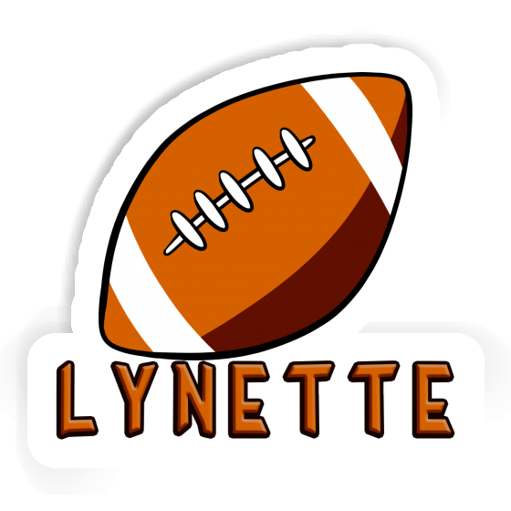 Lynette Sticker Rugby Ball Notebook Lynette Sticker Rugby Ball Notebook Image