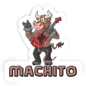 Sticker Machito Guitarist Image