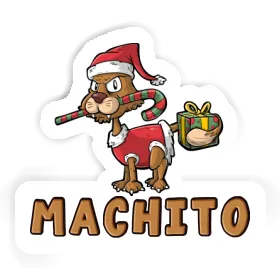 Sticker Christmas Cat Machito Image