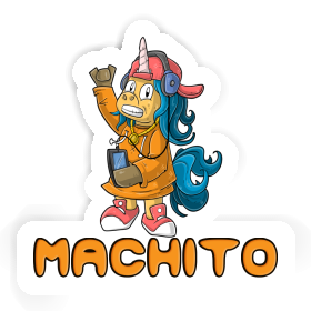 Sticker Hip-Hop Unicorn Machito Image