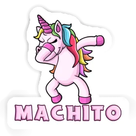 Sticker Dabbing Unicorn Machito Image